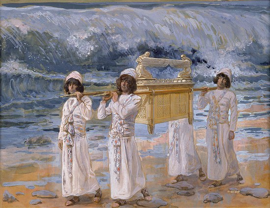 The Ark Passes Over the Jordan painting by James Tissot